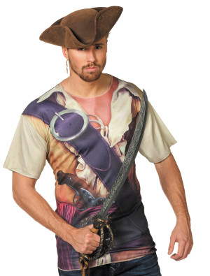 T-Shirt Pirat in bunt für Herren | Kostüm für Halloween & Karneval | Deiters