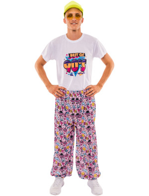 Hose Delfin print Print Herren pink M