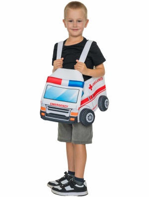 Kostüm Krankenwagen zum Umhängen für Mädchen in Bunt | Halloween & Karneval Kostüm | Deiters