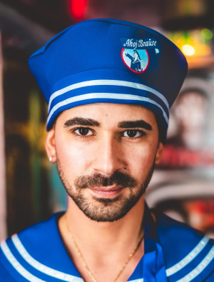 Mütze Ahoj-Brause blau one size