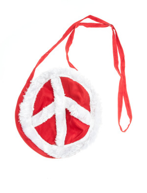 Tasche Peace rot | Kostümzubehör & Accessoires für Karneval & Halloween | Deiters