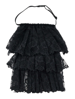 Jabot aus Spitze schwarz