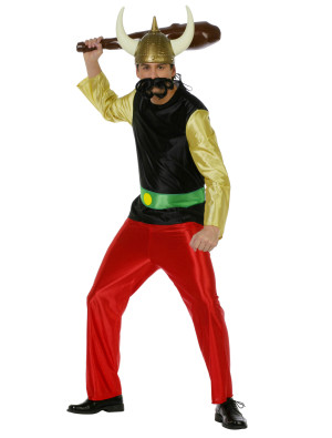 Gallier Anzug Herren schwarz/rot/gold 52