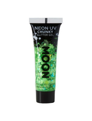 Glitzergel Chunky Neon UV 12ml neongrün