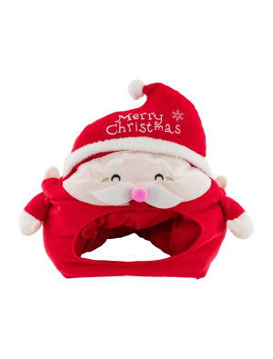 Mütze Weihnachtsmann rot/weiß one size