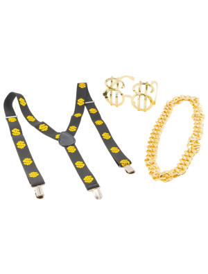 Set Dollar 3-tlg. schwarz/gold