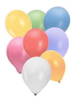Luftballons pastell bunt 100er Btl. 90/100