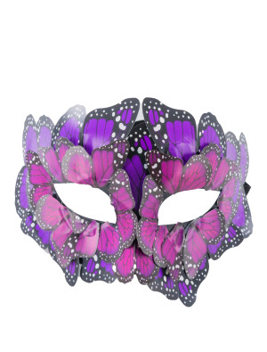 Augenmaske Schmetterling lila