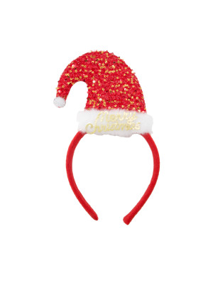 Haarreif Merry Christmas rot/weiß | Kostümzubehör & Accessoires für Karneval & Halloween | Deiters