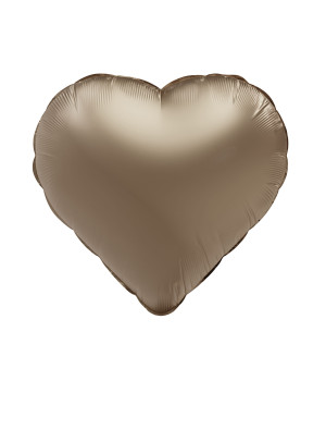 Folienballon Herz S matt gold