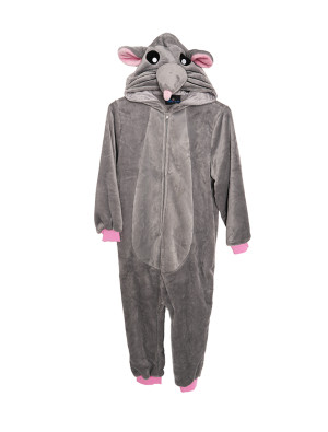 Overall Plüsch Maus Kinder für Mädchen in grau | Karneval | Tierkostüme | Deiters