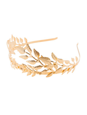 Diadem Lorbeerkranz gold