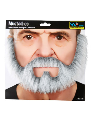 Bart Bauarbeiter weiß/grau | Kostümzubehör & Accessoires für Karneval & Halloween | Deiters