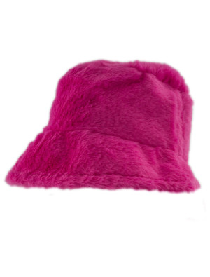 Fischerhut Plüsch pink