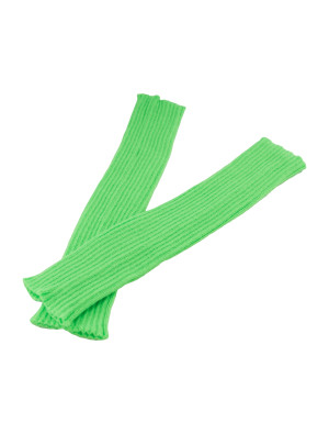 Beinwärmer Strick neongrün one size