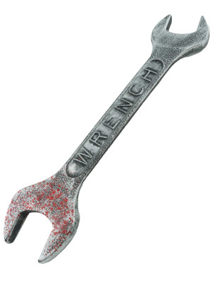 Schraubenschlüssel blutig 38cm silber