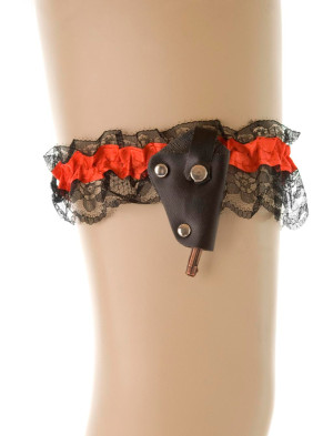 Strumpfband mit Pistole Mini