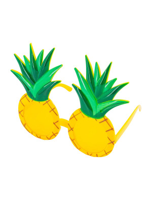 Brille Ananas gelb/grün