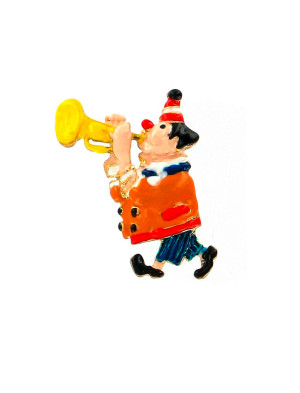 Pin Clown Bepo mit Trompete | Kostümzubehör & Accessoires für Karneval & Halloween | Deiters
