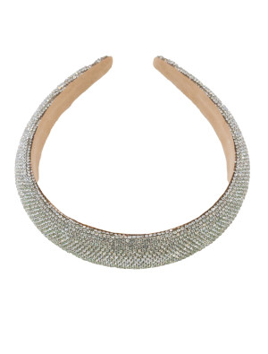 Haarreif Glitzer silber
