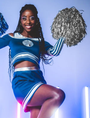 Pom Pom metallic silber