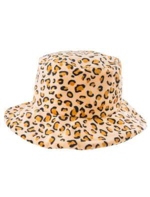 Fischerhut Filz Leopard beige/schwarz 59