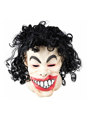 Latexmaske Frau mit Locken