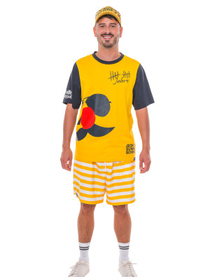 JIS T-Shirt 10 Jahre Jeck im Sunnesching gelb/blau S/M