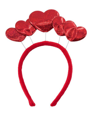 Haarreif mit Herzen rot | Kostümzubehör & Accessoires für Karneval & Halloween | Deiters