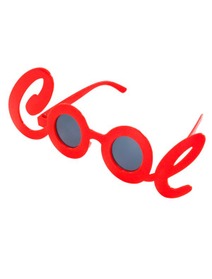 Brille "COOL" rot