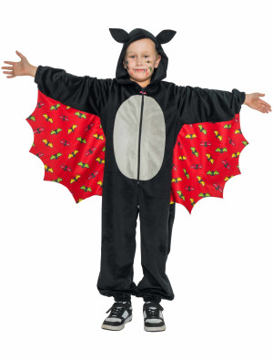Vampir Kostüm für Mädchen | Overall HARIBO Vampire Plüsch Rot | Halloween Kostüm | Deiters