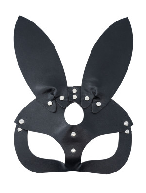 Maske Hasenohren schwarz