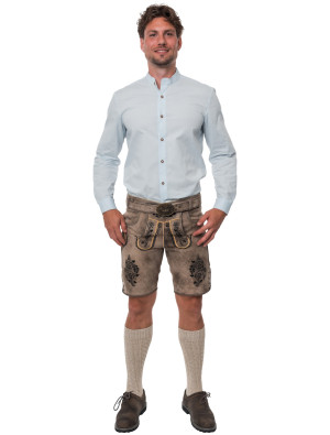 Lederhose Theo kurz, Herren, Beige | Trachtenmode für Oktoberfest | Deiters