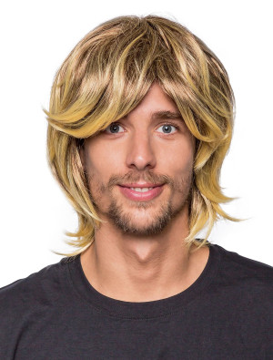 Perücke kinnlang wellig Strähnen blond one size | Kostümzubehör & Accessoires für Karneval & Halloween | Deiters