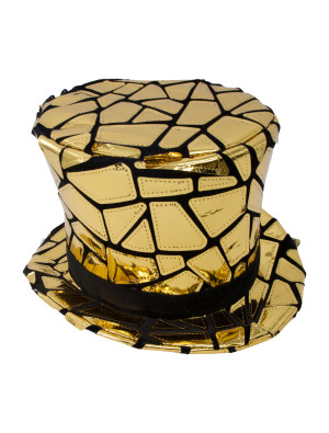 Zylinder Spiegelmosaik schwarz/gold 60