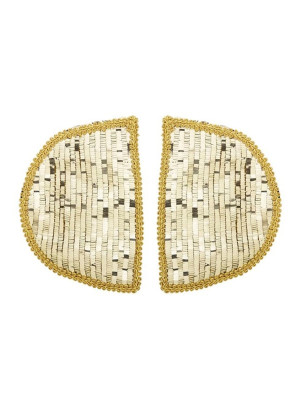 Schulterklappen mit Pailletten gold