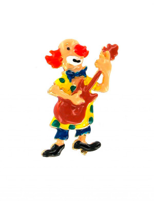 Pin Clown Filli mit Gitarre | Kostümzubehör & Accessoires für Karneval & Halloween | Deiters