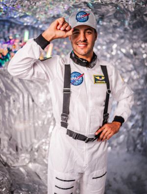 Overall Astronaut Herren weiß 56