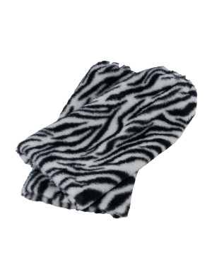 Beinstulpen Plüsch Zebra 40cm schwarz/weiß one size | Kostümzubehör & Accessoires für Karneval & Halloween | Deiters
