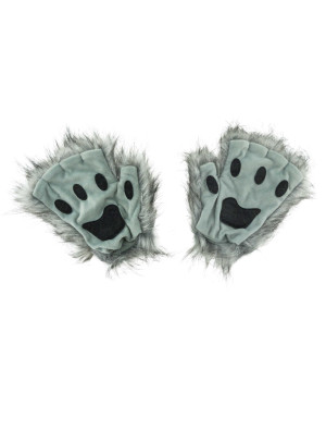 Handschuhe fingerlos Wolf grau