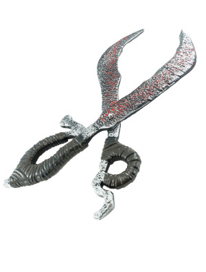 Schere blutig 60cm schwarz/silber | Kostümzubehör & Accessoires für Karneval & Halloween | Deiters