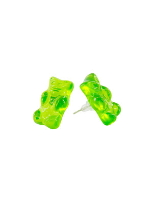 Ohrstecker HARIBO Goldbären grün