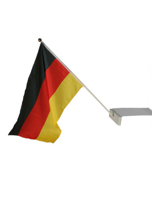 Flagge Deutschland 30x46cm am Stab | Partydeko für Karneval, Halloween & mehr | Deiters
