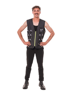 Weste Shot Halterung Kleiner Feigling Herren schwarz S/M