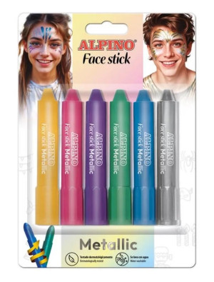 Schminkstifte 6 Stk. Metallic bunt