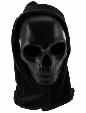 Maske Sensenmann schwarz