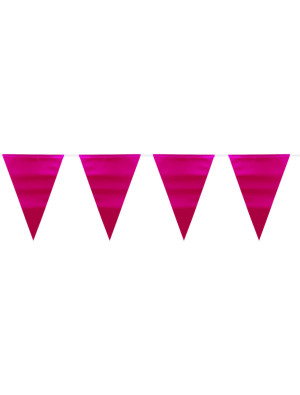 Wimpelkette Matt pink 6m