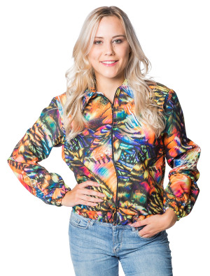 Jacke Damen kurz in bunt für Damen | Kostüm für Halloween & Karneval | Deiters
