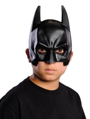 Batman Halbmaske Kinder schwarz one size