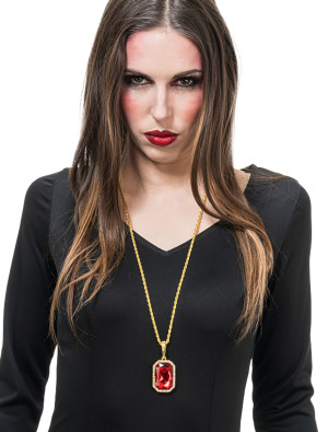 Halskette Vampir rot/gold | Kostümzubehör & Accessoires für Karneval & Halloween | Deiters